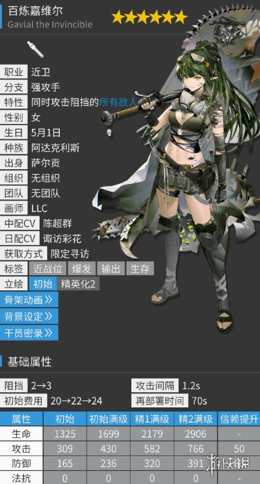 《明日方舟》百炼嘉维尔值得练吗 异格嘉维尔强度分析