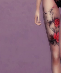 模拟人生4彩色的鲜花纹身MOD