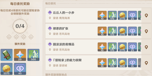 原神每日委托多少原石