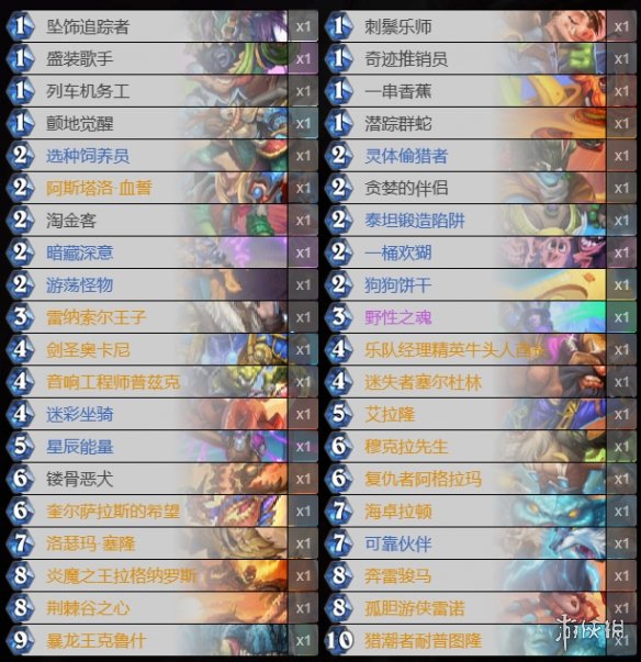 《炉石传说》宇宙猎卡组推荐