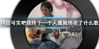 《抖音》可笑吧我终于一个人孤独终老了什么歌 完整歌词分享
