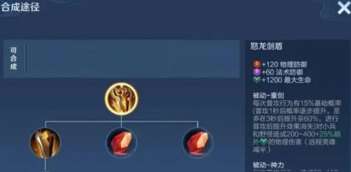 王者荣耀怒龙剑盾适合什么英雄 王者荣耀怒龙剑盾适合英雄一览