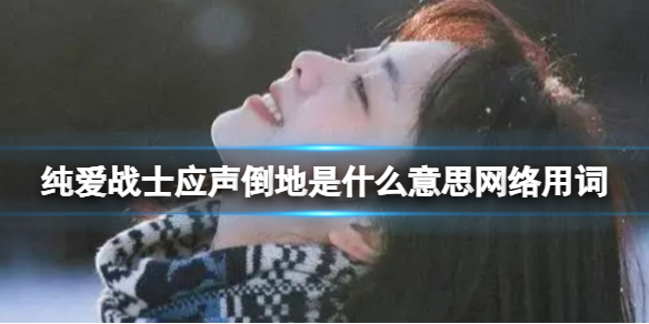 纯爱战士应声倒地是什么意思网络用词 纯爱战士应声倒地梗百科