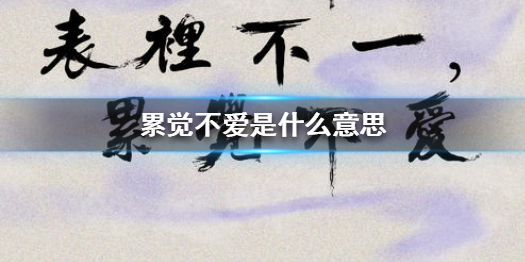 累觉不爱下一句是什么 累觉不爱图片汇总