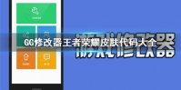 GG修改器王者荣耀皮肤代码大全 王者荣耀皮肤代码怎么改