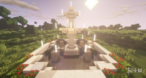 《我的世界手游》许愿池喷泉怎么做 许愿池建筑教程