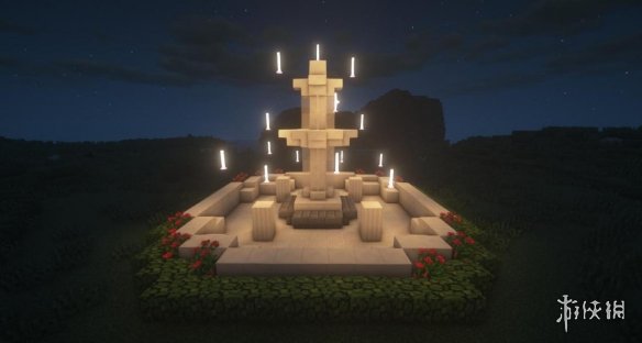 《我的世界手游》许愿池喷泉怎么做 许愿池建筑教程