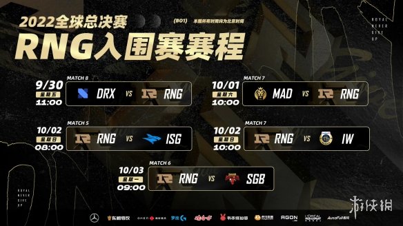 rng入围赛什么时候打 rng入围赛赛程安排