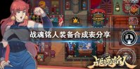 《战魂铭人》装备合成表分享 合成装备有哪些