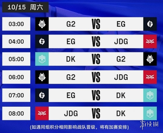 S12小组赛第二轮赛程表 lol2022全球总决赛小组赛第二轮比赛时间