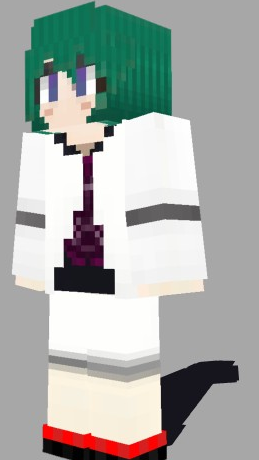 我的世界128绿发少女皮肤MOD