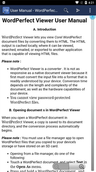 WordPerfect Viewer手机版