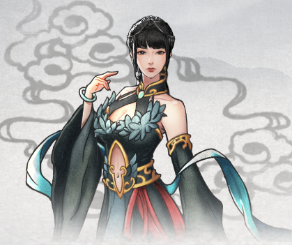 鬼谷八荒黑色典雅古风服饰MOD