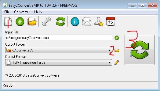 Easy2Convert BMP to TGA(BMP转TGA工具)