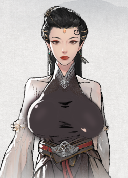 鬼谷八荒超丰满黑色轻纱服饰MOD