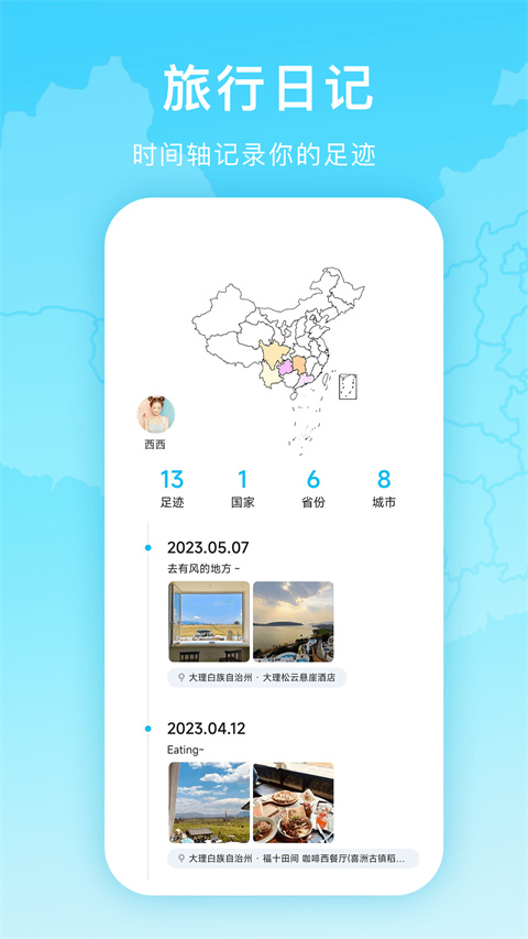 足迹地图