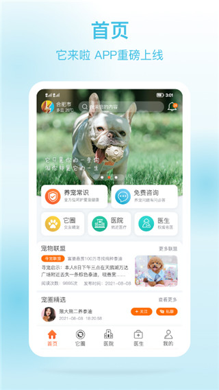 它来啦app(宠物问诊)