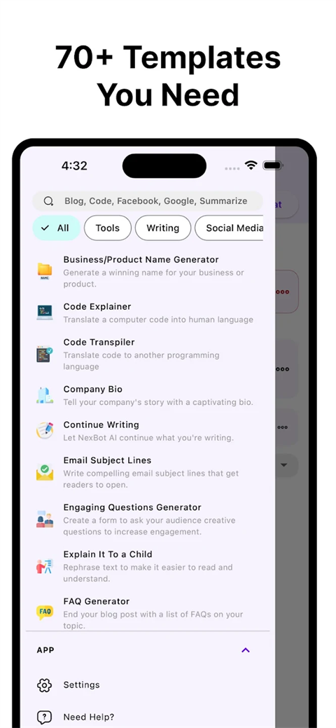 人工智能作家助手NexBot手机版