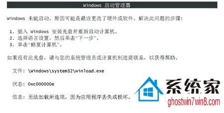 详解雨林木风win7纯净版中常见的启动故障跟对策