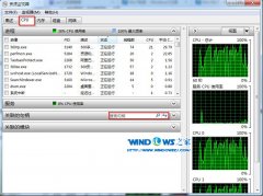 雨林木风win7系统电脑巧用资源监视器查看程序占用情况