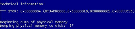 win7电脑开机显示蓝屏，错误代码0x0000000A怎么办？